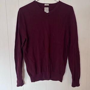 Article 365 cotton and cashmere burgundy sweater v-neck